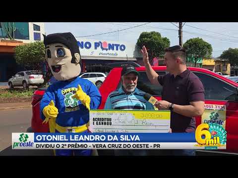 Otoniel da Silva - Dividiu o 2º Prêmio - Vera Cruz do Oeste - 23.08.2026
