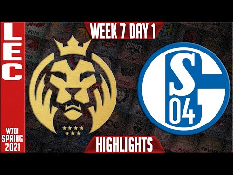 MAD vs S04 Highlights | LEC Spring 2021 W7D1 | MAD Lions vs Schalke 04