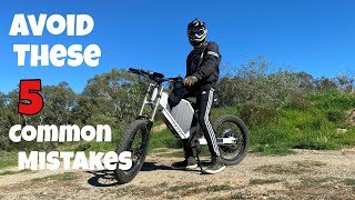 5 mistakes to avoid when building an Ebike in 2022