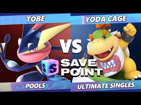 Save Point 2 - Tobe (Greninja) Vs. Yoda Cage (Bowser Jr.) SSBU Ultimate Tournament