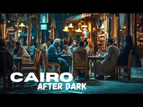 Cairo Egypt Night Walk | Downtown District 4K HDR Walking Tour
