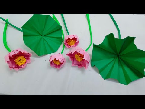 Origami | How to Make Paper Flowers | Origami Lotus Flower | Paper Lotus Flower | #diy #lotusflower