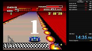 【SFC版F-ZERO】King League RTA 14'35"94（Blue Falcon）【プレイ動画】
