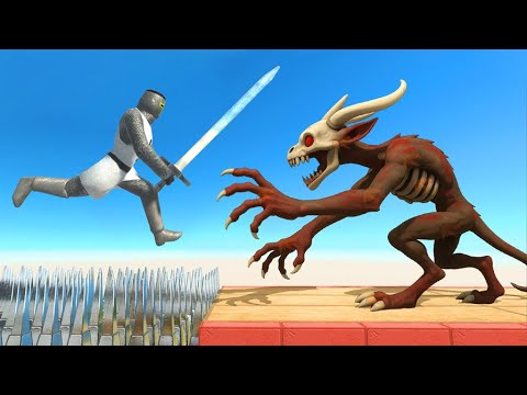 Stuck in Spike Floor Trap - Animal Revolt Battle Simulator