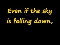 sky is falling down lyrics