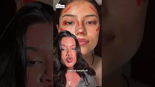 Download lagu Reacting to the Most Unhinged Makeup Trends the Internet Has Ever Invented 😨 | BeBeautiful #shorts mp3