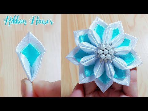 Diy Amazing Ribbon Flower Work - Hand Embroidery Amazing Trick - Sewing Hacks - Hướng dẫn làm hoa