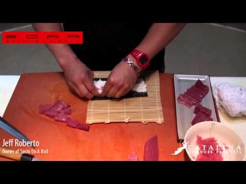 How to make tuna sushi rolls