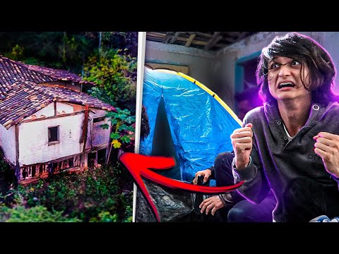 PASSAMOS A NOITE NA CASA ABANDONADA!! - ALGO DE ESTRANHO ACONTECEU!!
