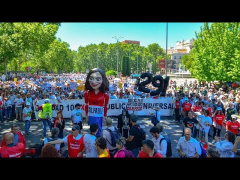 Madrid: Zehntausende demonstrieren gegen Privatisierungen im Gesundheitswesen
