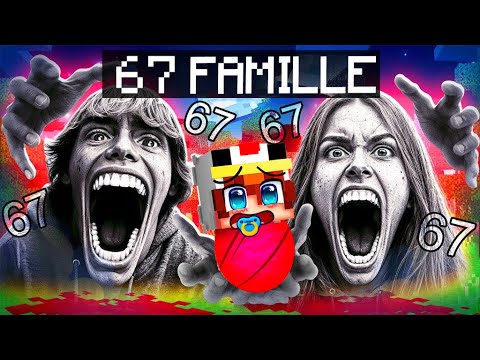 Adopté par la Famille 67 KID dans Minecraft !