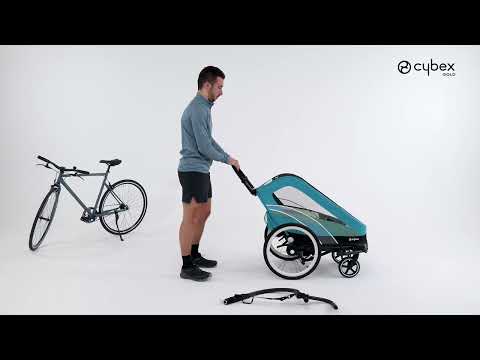 Cybex Zeno Bike Maliblue Спортивная Коляска для бега Лыж - Велосипедный прицеп 4in1