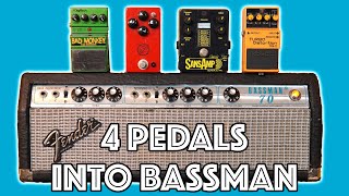 Video thumbnail for 4 OVERDRIVE/DISTORTION PEDALS INTO FENDER BASSMAN 70 by StartToRockTV