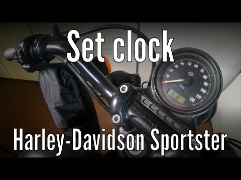 How to set a clock on a Harley-Davidson Sportster