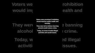 Voters were promised Prohibition would improve public health and morality.