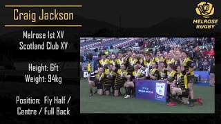 Craig Jackson | Melrose Rugby | Scotland Club XV | Highlights | 2017-18