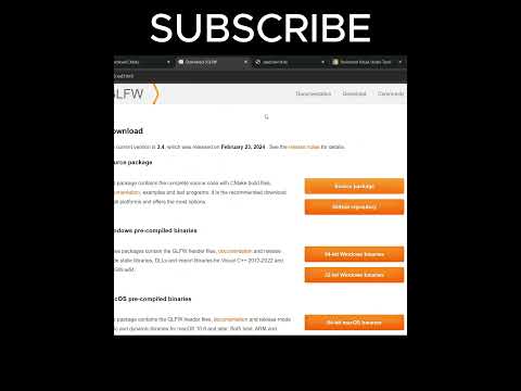 Learning OpenGL in C++ Setup #coding #programming #opengl #3d #3dgames #3danimation  #python