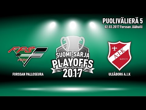 SUOMI-SARJA PLAYOFFS 2016-2017: Puolivälierä 5 02.03.2017 FPS - AIK 5-0