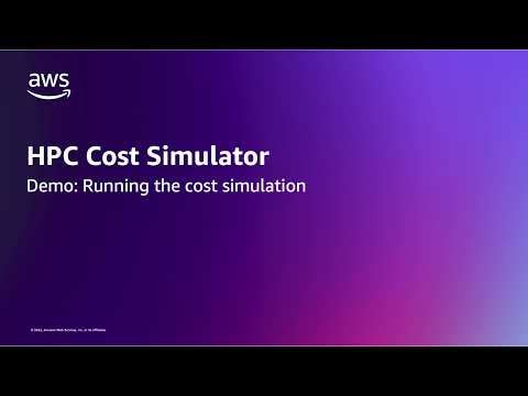 Video walkthrough - Running the Cost Simulation