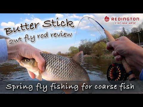 Fly fishing for COARSE FISH: big chub fishing challenge | BUTTER STICK 2wt fiberglass fly rod review