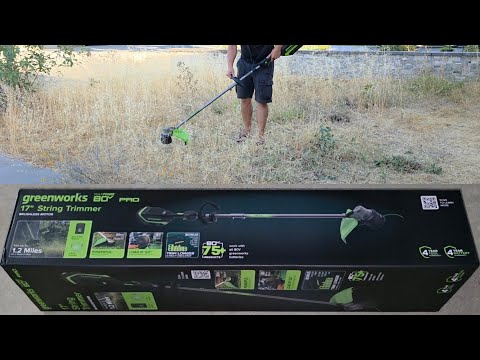Costco Sale Item Review Greenworkd 17" 15" String Trimmer 80v Battery Powered Weed Whacker Eater