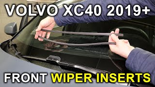 Volvo XC40 (2019-2026): Front Wiper Blade Inserts (Refills) Replacement.