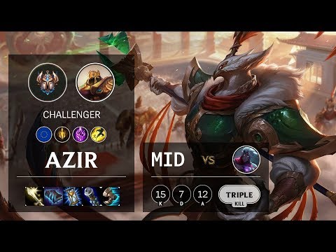 Azir Mid vs Varus - EUW Challenger Patch 10.8