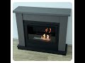 Каминокомплект: Биокамин Firelight BFP/P-2520, портал Canto 25 графит
