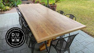 Adding an edge border to the GIANT outdoor table