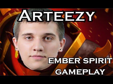 Arteezy Ember Spirit Gameplay Ranked Kuku Jerax EG