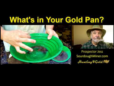 Whats in Your Gold Pan (How to use a gold pan while prospecting)