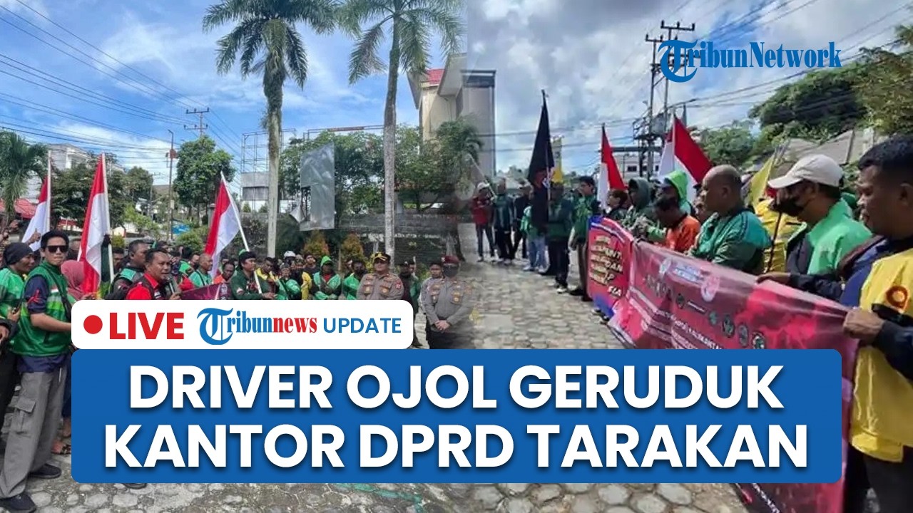 LIVE: Ratusan Driver Ojol Geruduk DPRD Tarakan, Tuntut Kesejahteraan Regulasi Transportasi Online