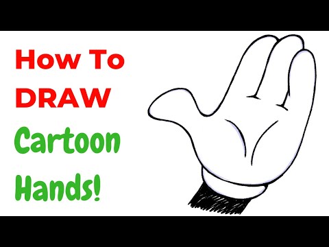 How To Draw A Cartoon Hand - Easy Drawing Tutorial For Kids