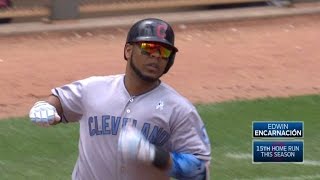 Encarnacion belts a solo shot to left