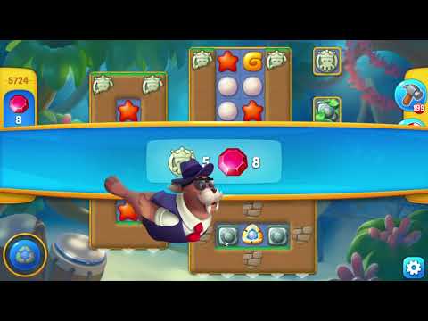 Fishdom 5724 Level - 21 moves - NO BooSTERS