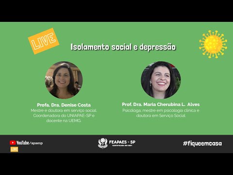 Live: Isolamento Social e depressão