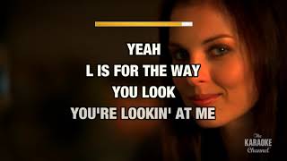 L O V E, Natalie Cole with lyrics no lead vocal (Lower Key)