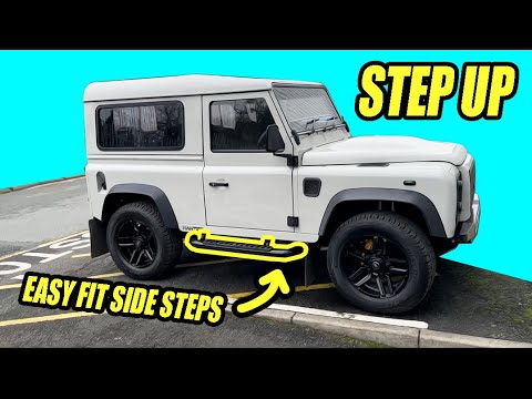 These side steps are an easy fit and will elevate the stance of your Defender. Thumbnail
