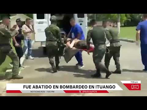 En la vereda San Luis de Ituango, Antioquia cayó Alias Ramiro, cabecilla de disidencias 