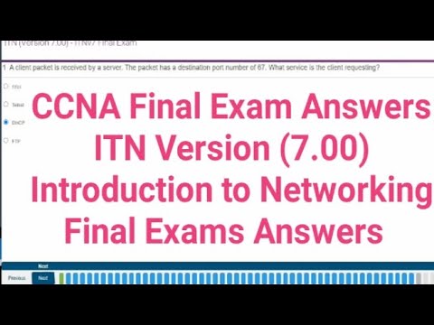 Cisco CCNA Final Exam Answers|ITN Version(7.00)-ITNv7 Final Exam answers|Introduction to networking