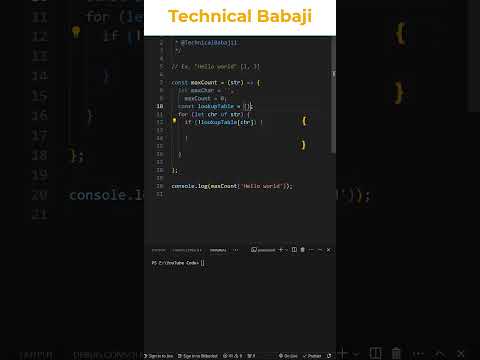 JavaScript: max repeated character