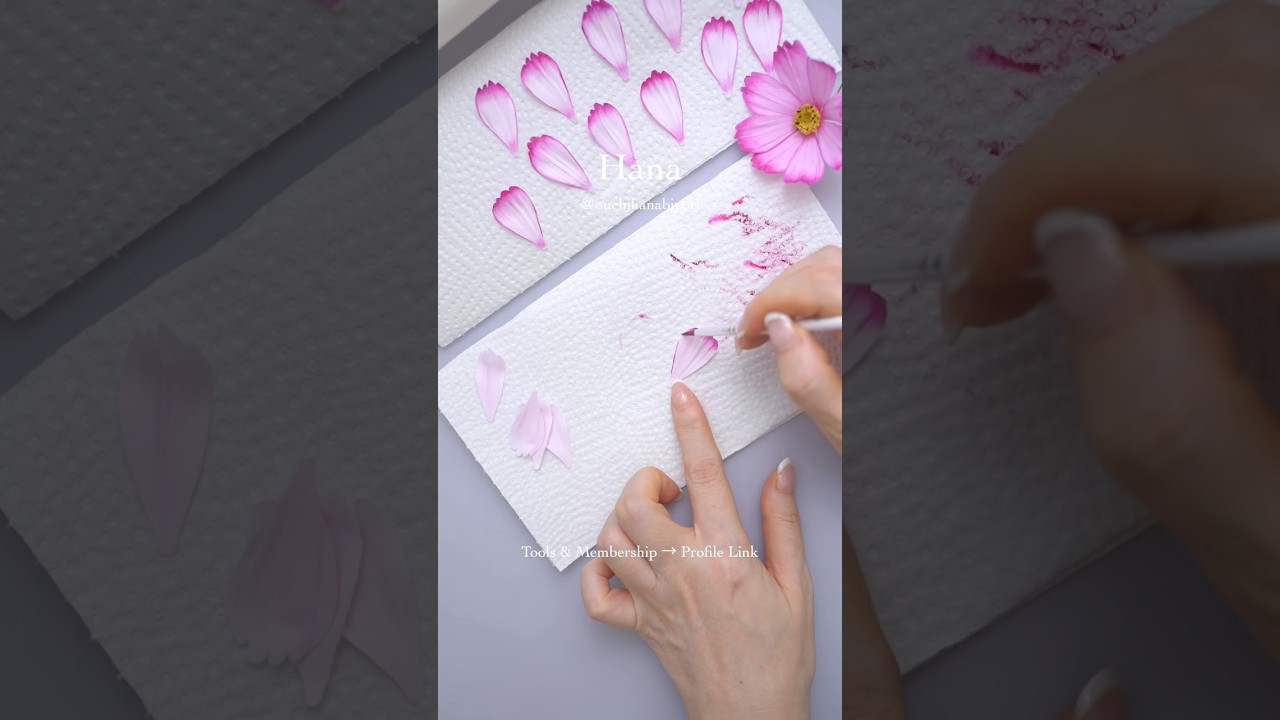 New clay Cosmos lesson is now available on YouTube Membership! 🌸 🌸メンバーシップの新しいレッスン、粘土で作るコスモスの花