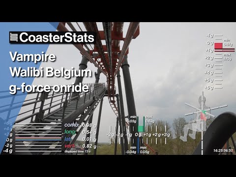 Vampire g-force onride - Walibi Belgium [4K 60FPS]