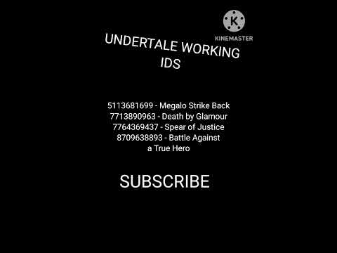 #roblox WORKING UNDERTALE AUDIOS PT. 2!! SUBSCRIBE