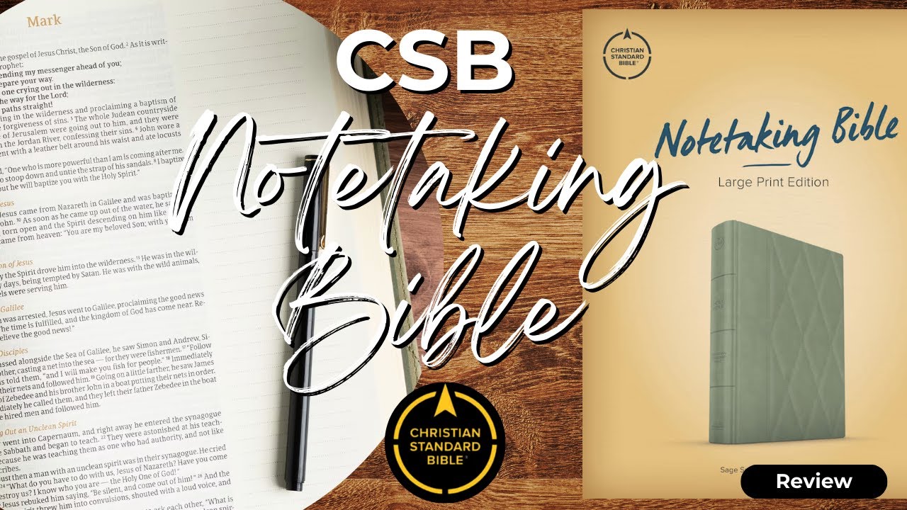 CSB Large Print Notetaking Bible