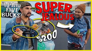 Bought This WHILE it WAS STILL DARK and he WAS NOT happy! Game Hunting At Swapmeet!