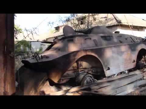 LiveLeak com   Destroyed and burned out Ukrainian armored vehicles BMP, BRDM