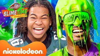 Funniest Pranks, BLOOPERS, & Slime Moments! 😎 w/ Young Dylan + More | NFL Slimetime | Nick Sports