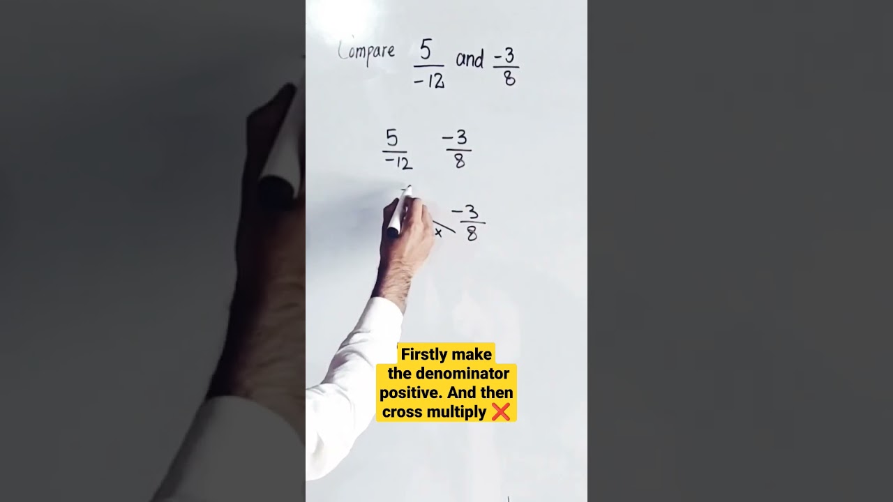 Compare rational numbers class 8|Rational numbers compare |Short tricks#maths #mathstrick