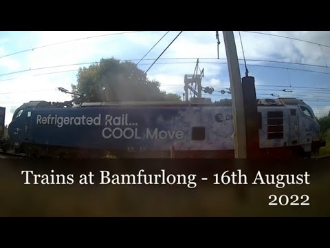 Trains at Bamfurlong - 16th August 2022